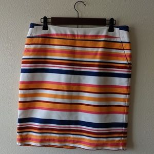 Many-colored Striped Skirt